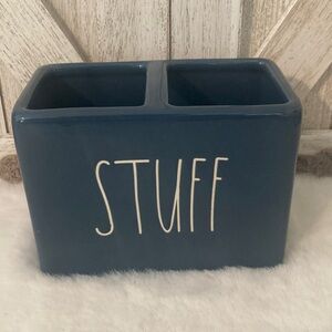 Rae Dunn Stuff Container in Navy Blue